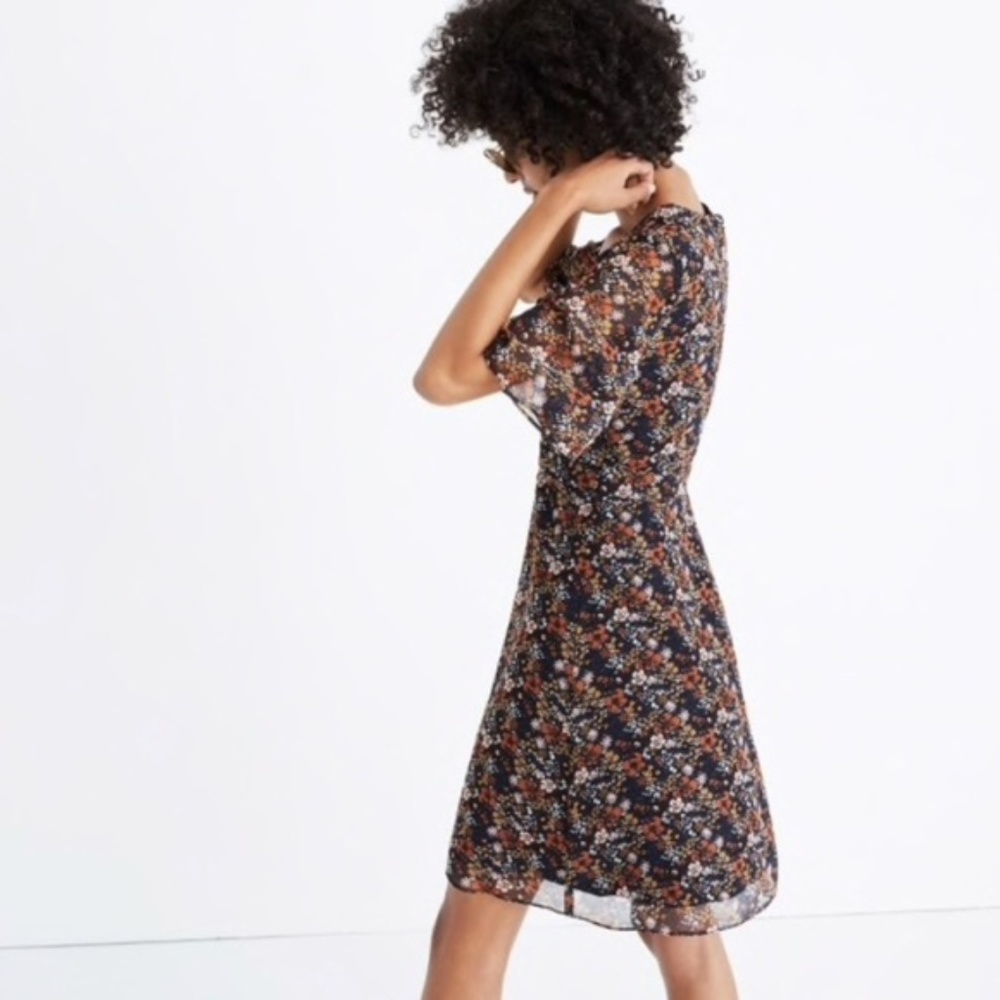 Madewell Flutter Sleeve Dress Sz 4